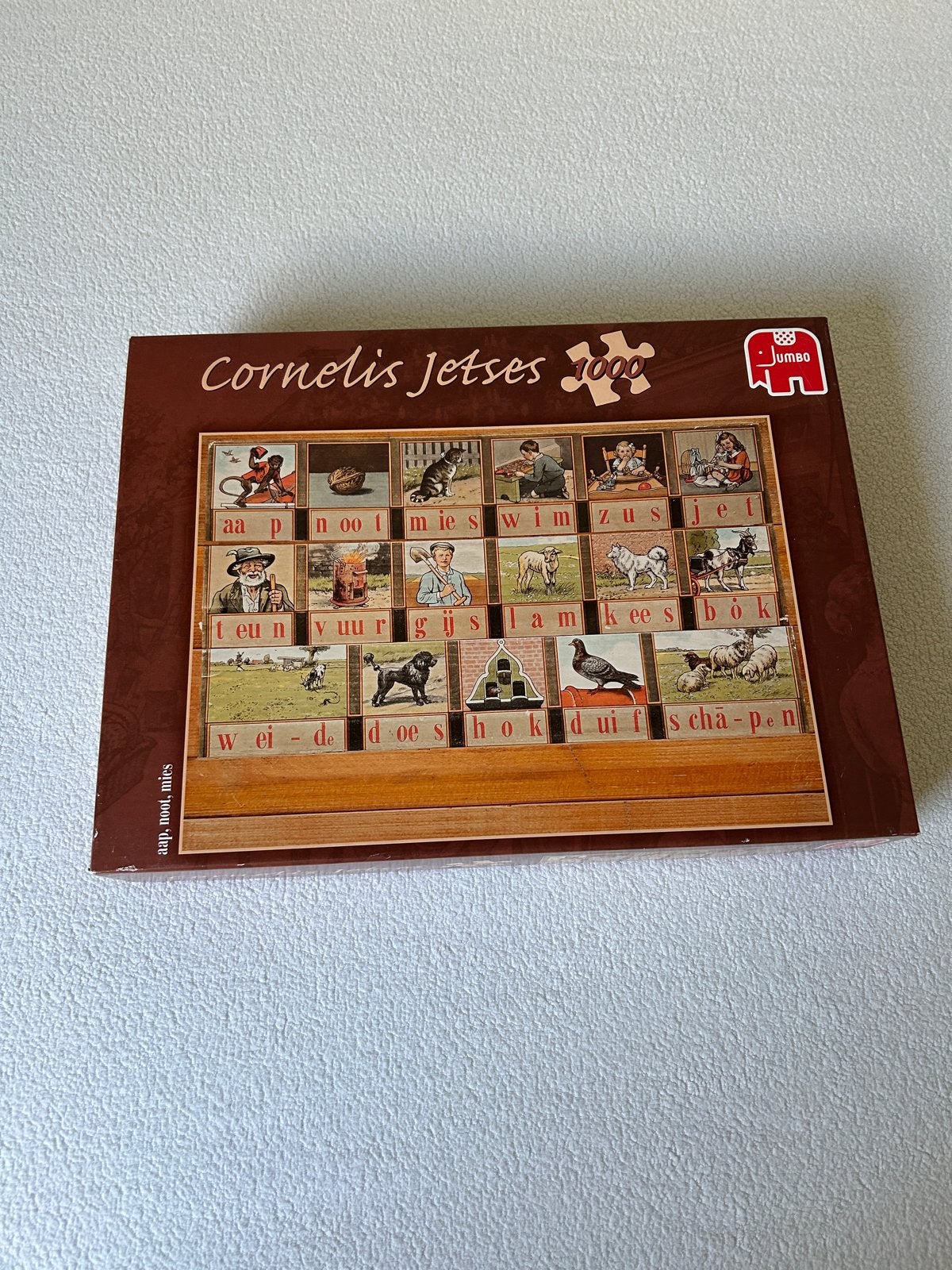Jumbo Cornelis Jetses Aap Noot Mies Legpuzzel 1000 stukjes, Ophalen of Verzenden, 500 t/m 1500 stukjes, Nieuw, Legpuzzel