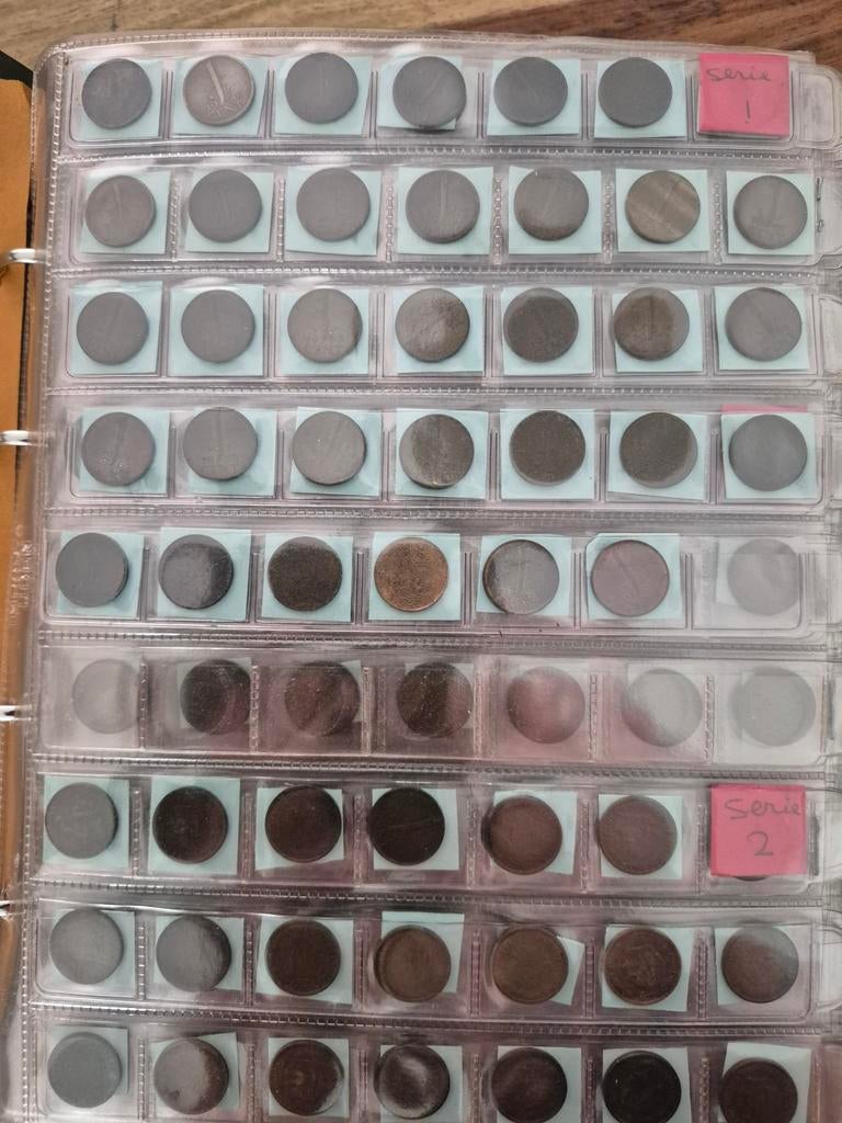 Verzameling Nederlandse munten in album, Ophalen of Verzenden, Koningin Wilhelmina, Overige waardes, Setje