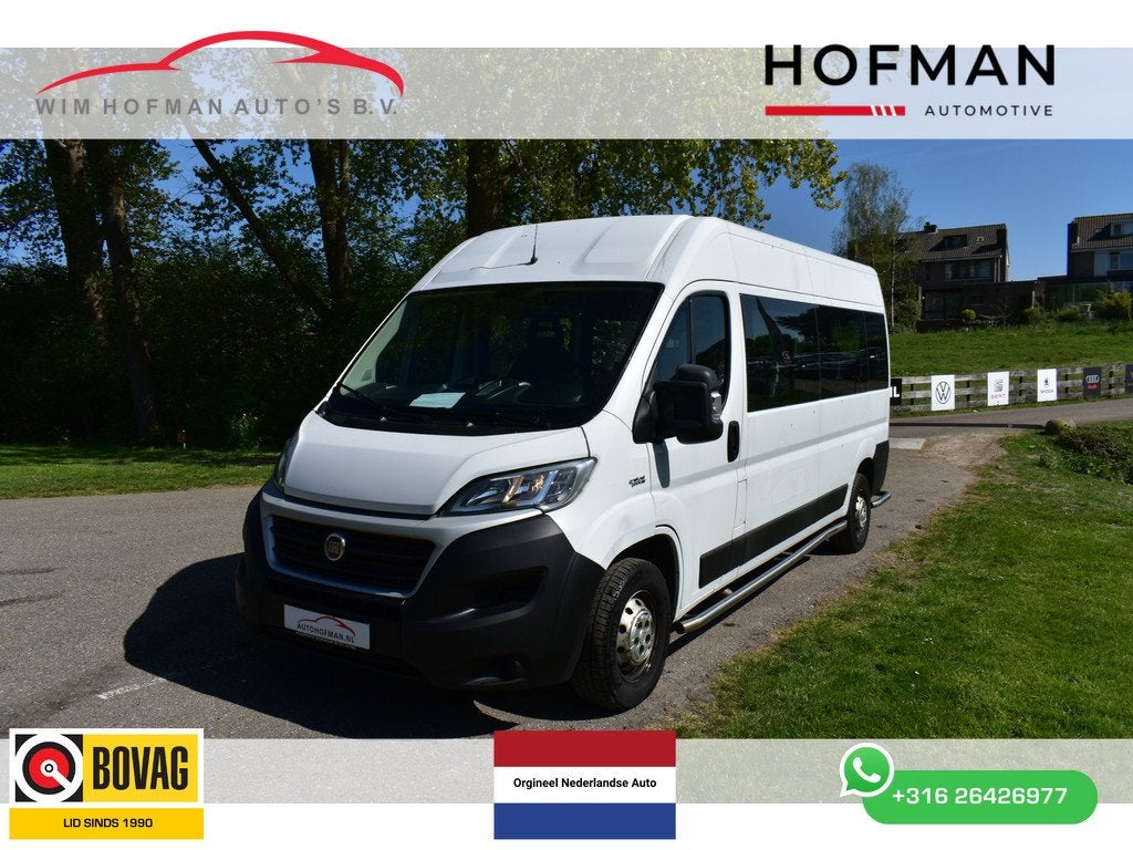 Fiat Fiat ducato Benzine-CNG L3h2 Airco 9 Pers schuifdeur re, Auto's, Fiat, 136 pk, Gebruikt, Euro 6, CNG (Aardgas)