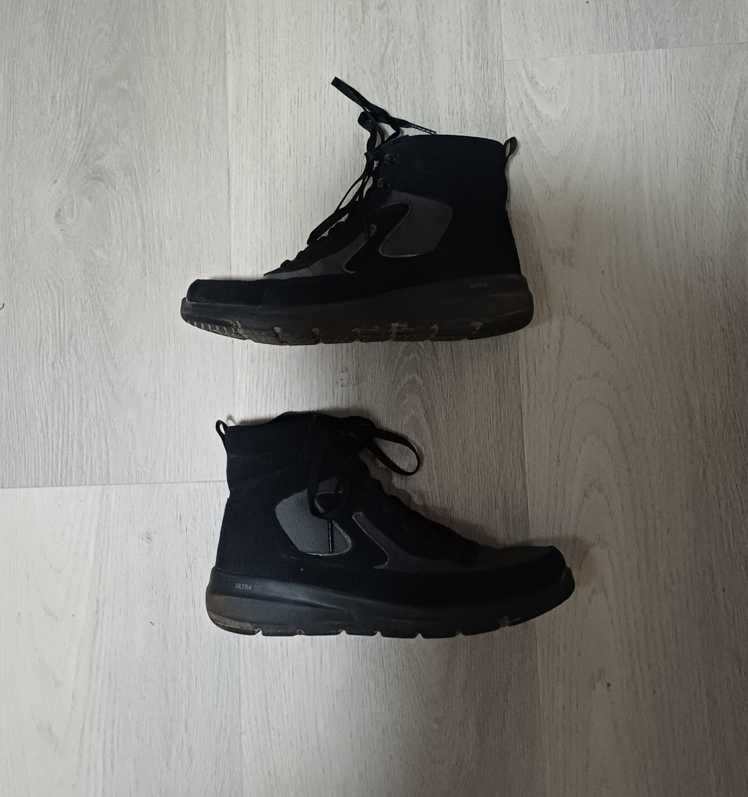 Skechers Glacial Ultra Wanderlust Wandelschoenen Mt 38 ZGAN, Skechers, Zwart, Zo goed als nieuw, Wandelschoenen