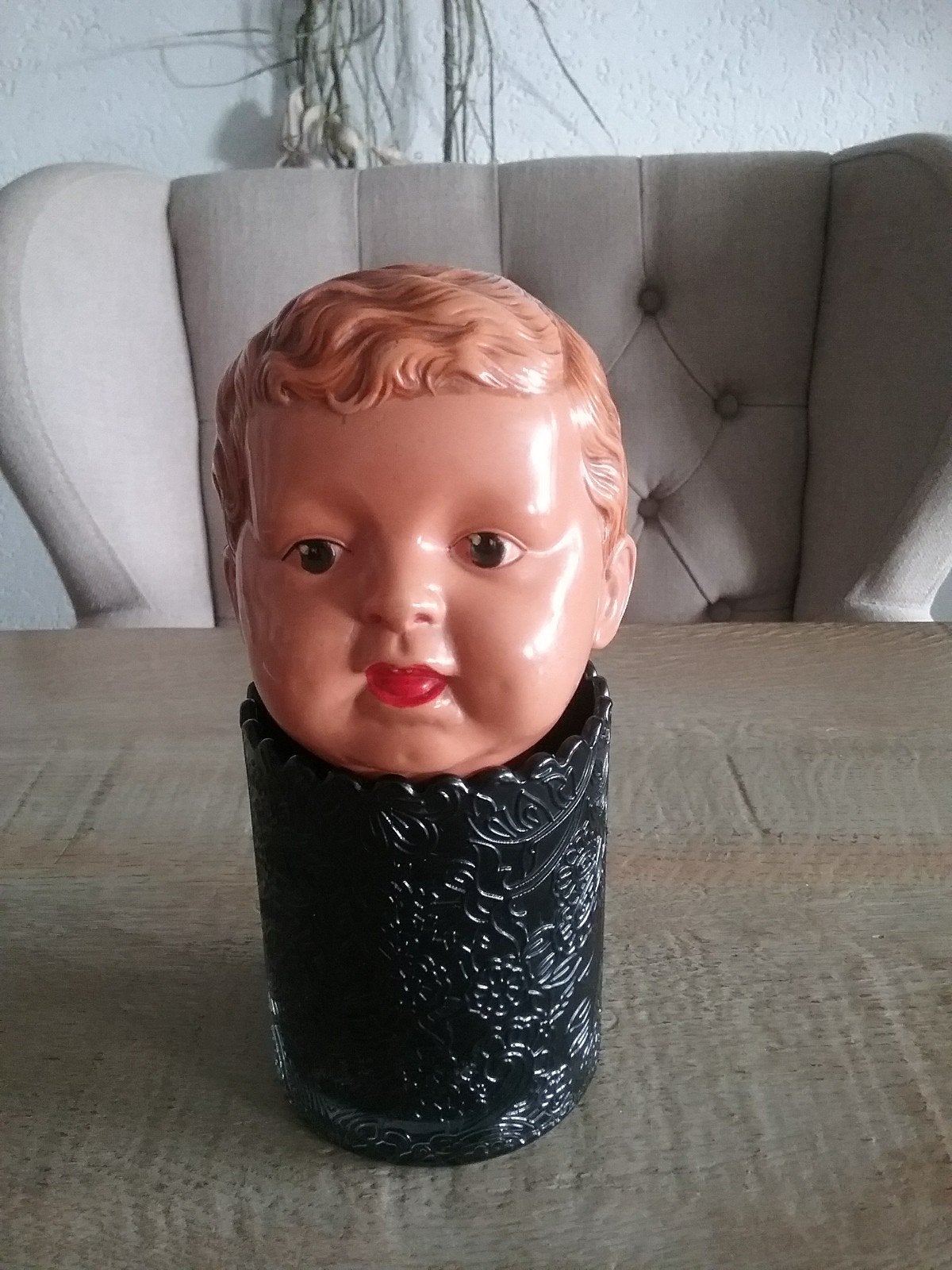 ANTIEK CELLULOID POPPENKOPJE..., Ophalen