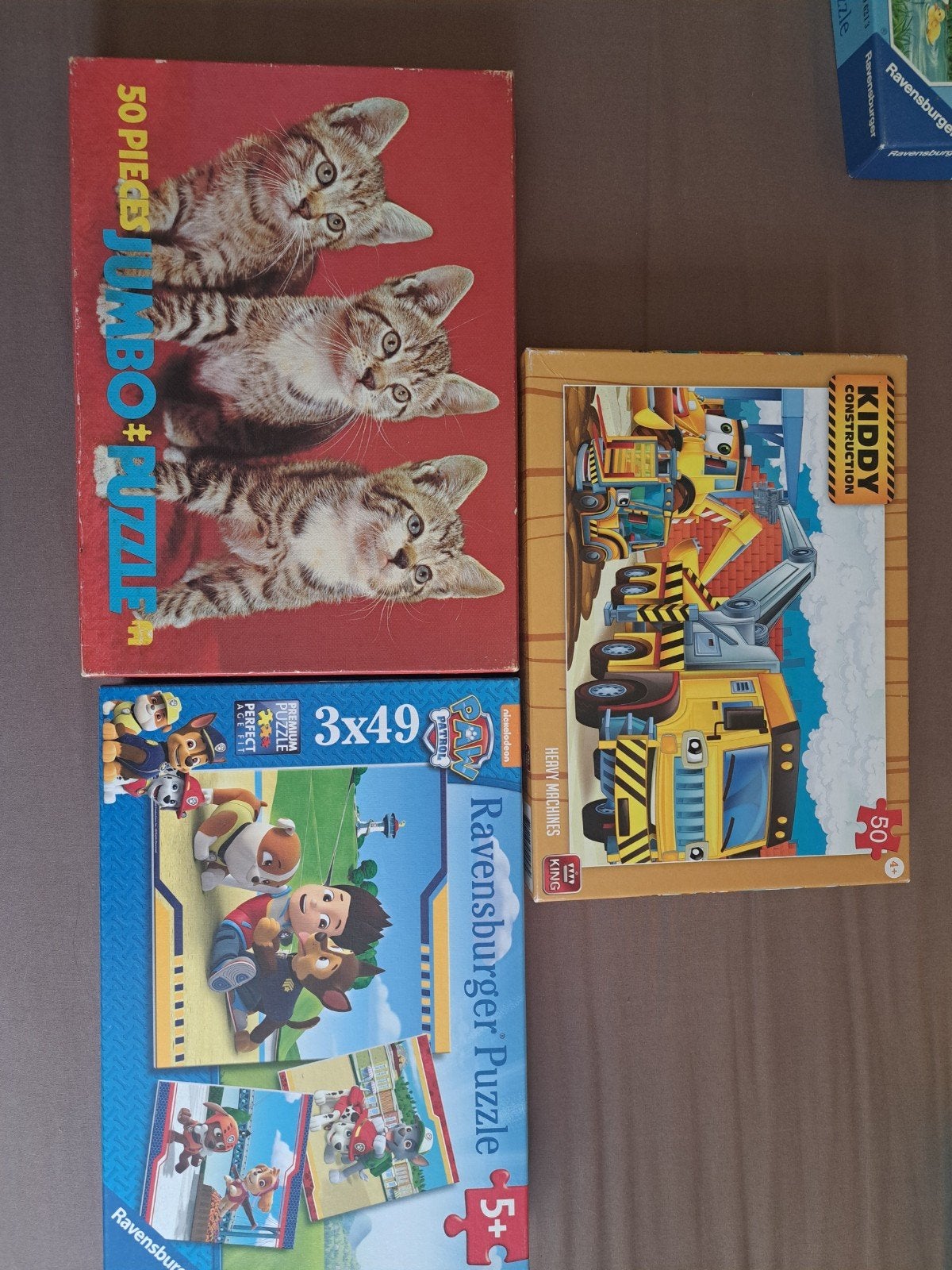 3 puzzels, 50 stukjes, Ophalen, 10 tot 50 stukjes, Gebruikt, 4 tot 6 jaar