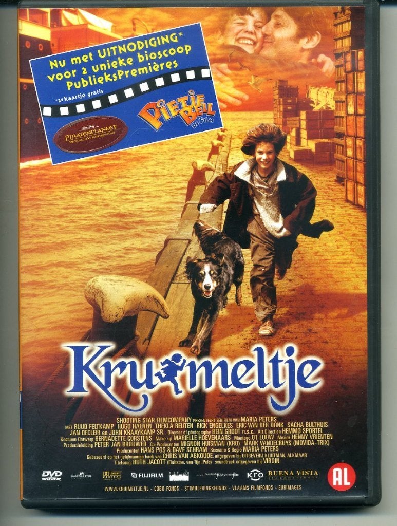 KRUIMELTJE DVD 1999 ZGAN, Inclusief doosje, Alle leeftijden, Zo goed als nieuw, Familie