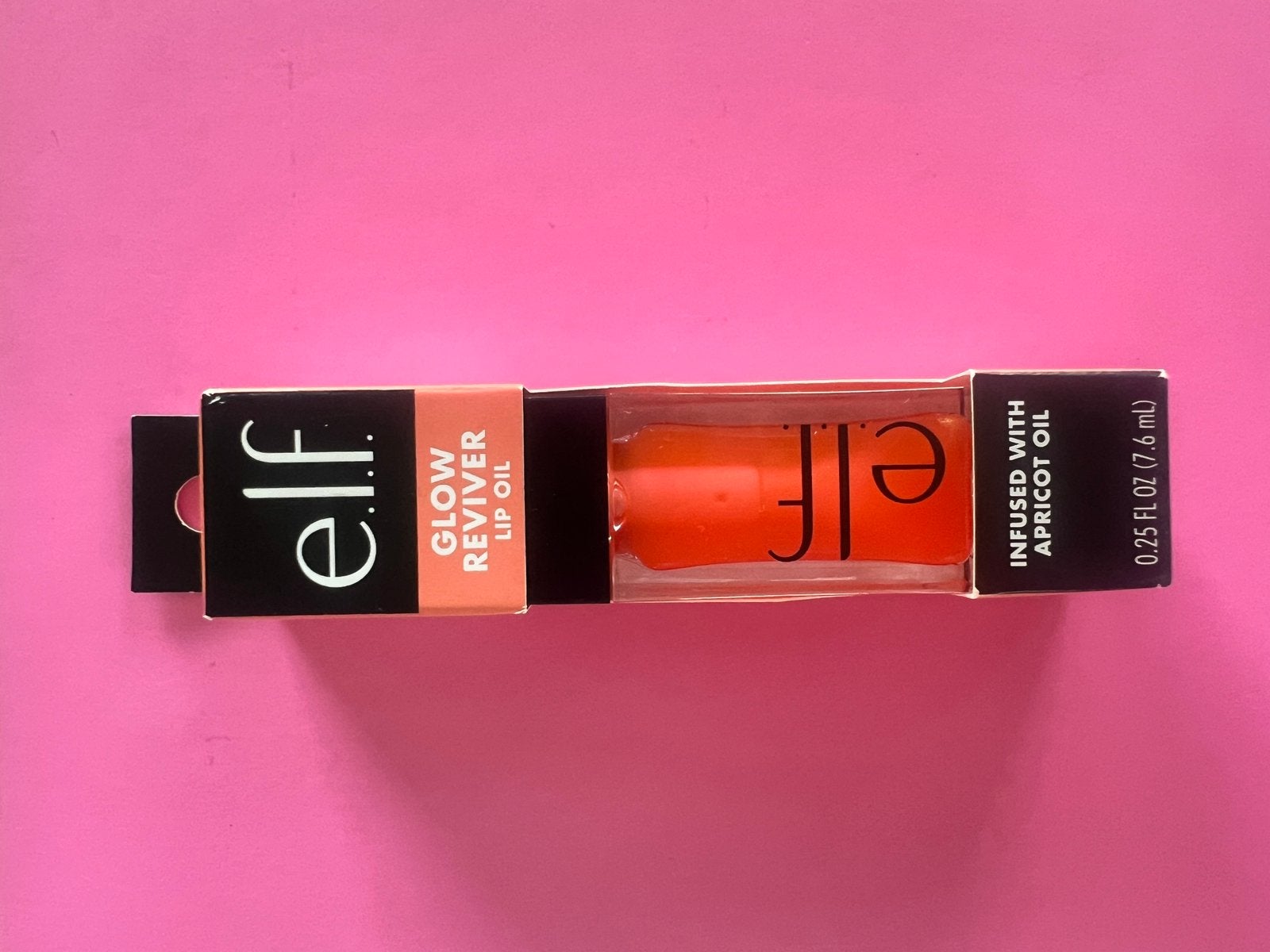 NIEUW e.l.f. Glow Reviver Lip Oil – Coral Fixation, Lippen, Nieuw, Ophalen of Verzenden, Make-up