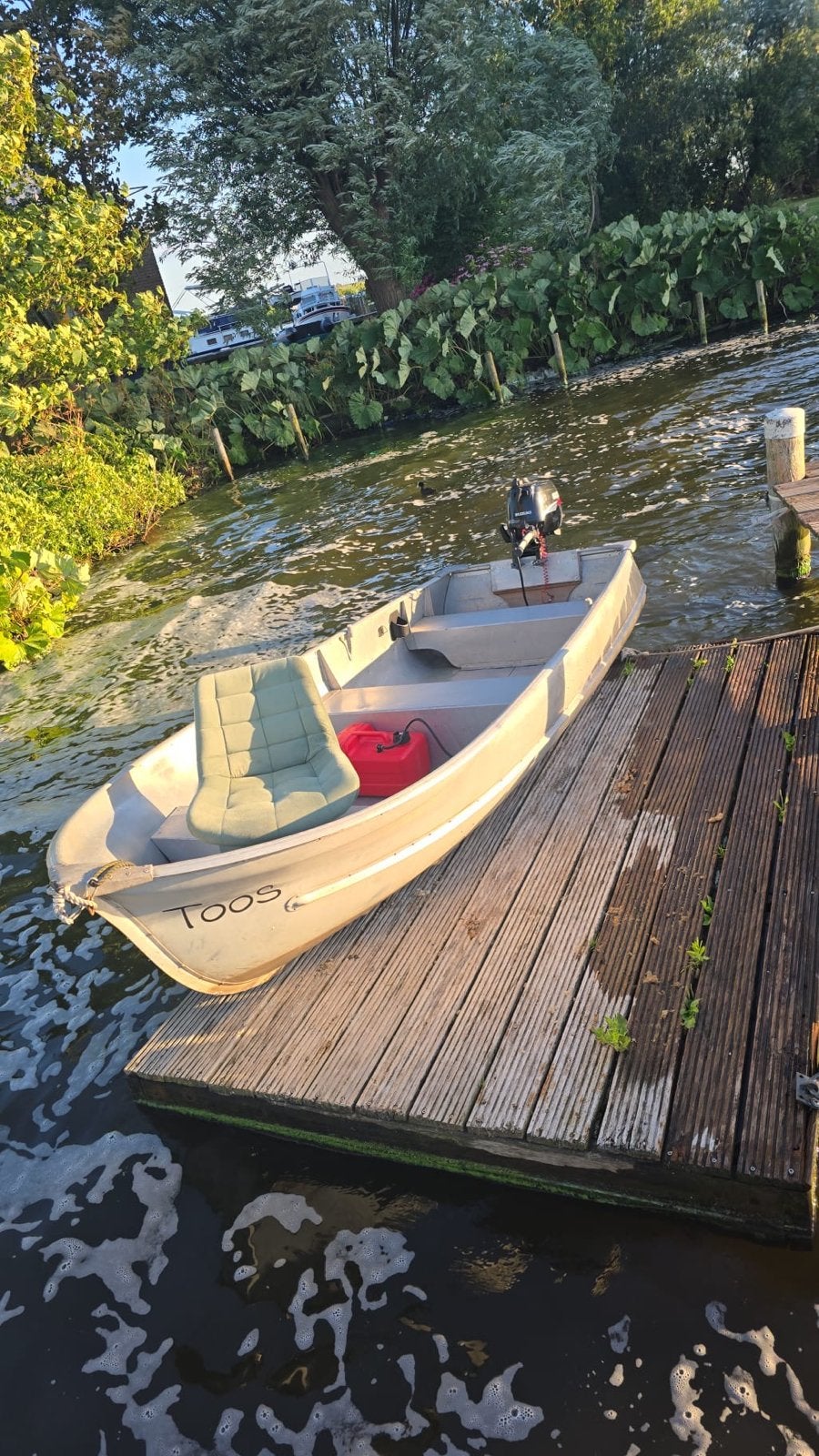 Aluminium visboot 'Toos' met Suzuki buitenboordmotor, Ophalen of Verzenden, Gebruikt