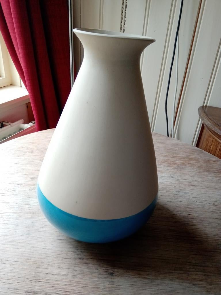 Bloemenvaas Piet Hein Eek, Blauw, Aardewerk of Porselein, Ophalen of Verzenden, Zo goed als nieuw