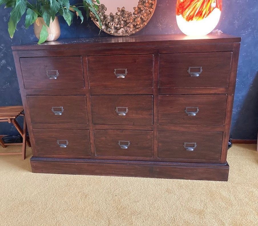 Dressoir / apothekerskast, Ophalen, Gebruikt, 100 tot 150 cm, Koloniaal
