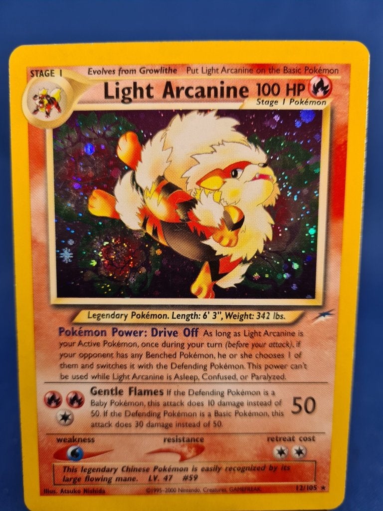 Light Arcanine 12/105 - Neo Destiny, Verzenden, Gebruikt