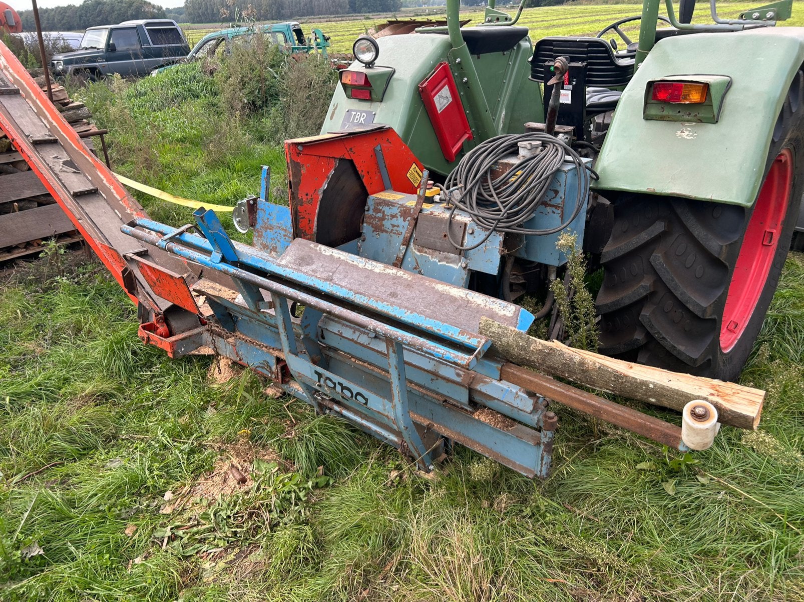 Japa zaag kloofmachine, Tuin en Terras, Ophalen of Verzenden, Gebruikt, Liggend