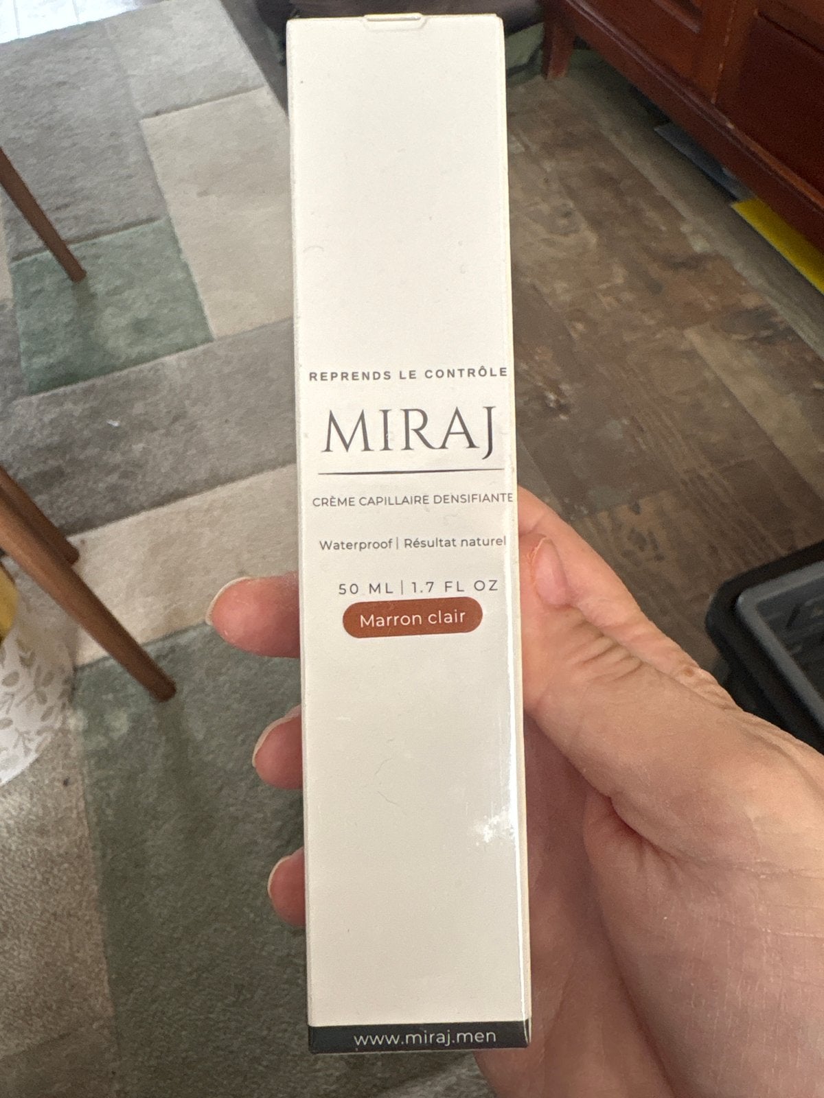 MIRAJ Crème Capillaire Densifiante - Marron Clair, Ophalen of Verzenden, Nieuw, Overige typen