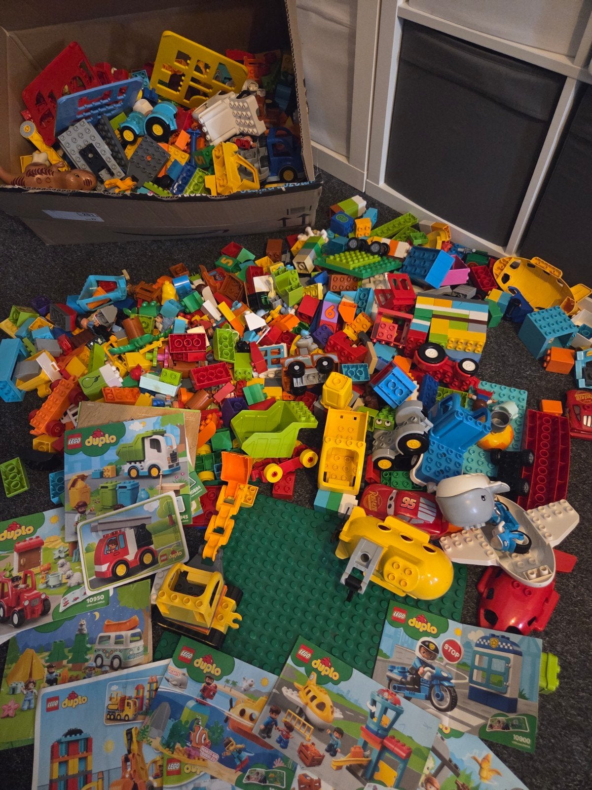Grote Duplo collectie: Vliegveld, Politie, Brandweer, Dino, Kinderen en Baby's, Speelgoed | Duplo en Lego, Ophalen, Gebruikt, Inclusief minifiguren