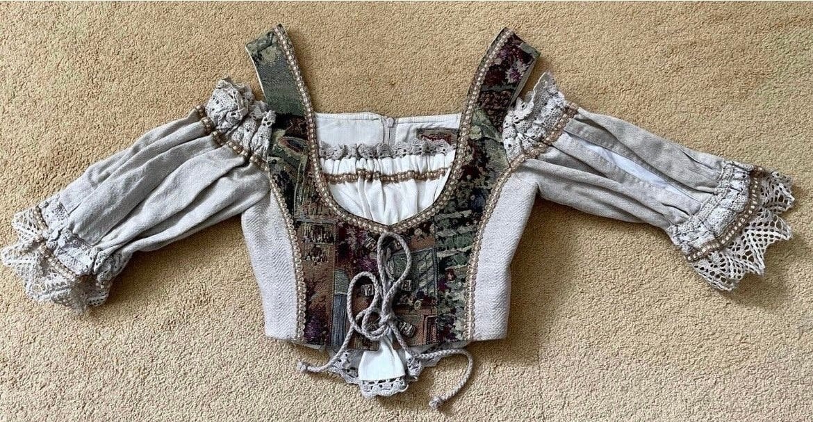 Stockerpoint Dirndl Blouse Maat 38/40 (M) - Zo goed als nieu, Maat 38/40 (M), Beige, Ophalen of Verzenden, Zo goed als nieuw