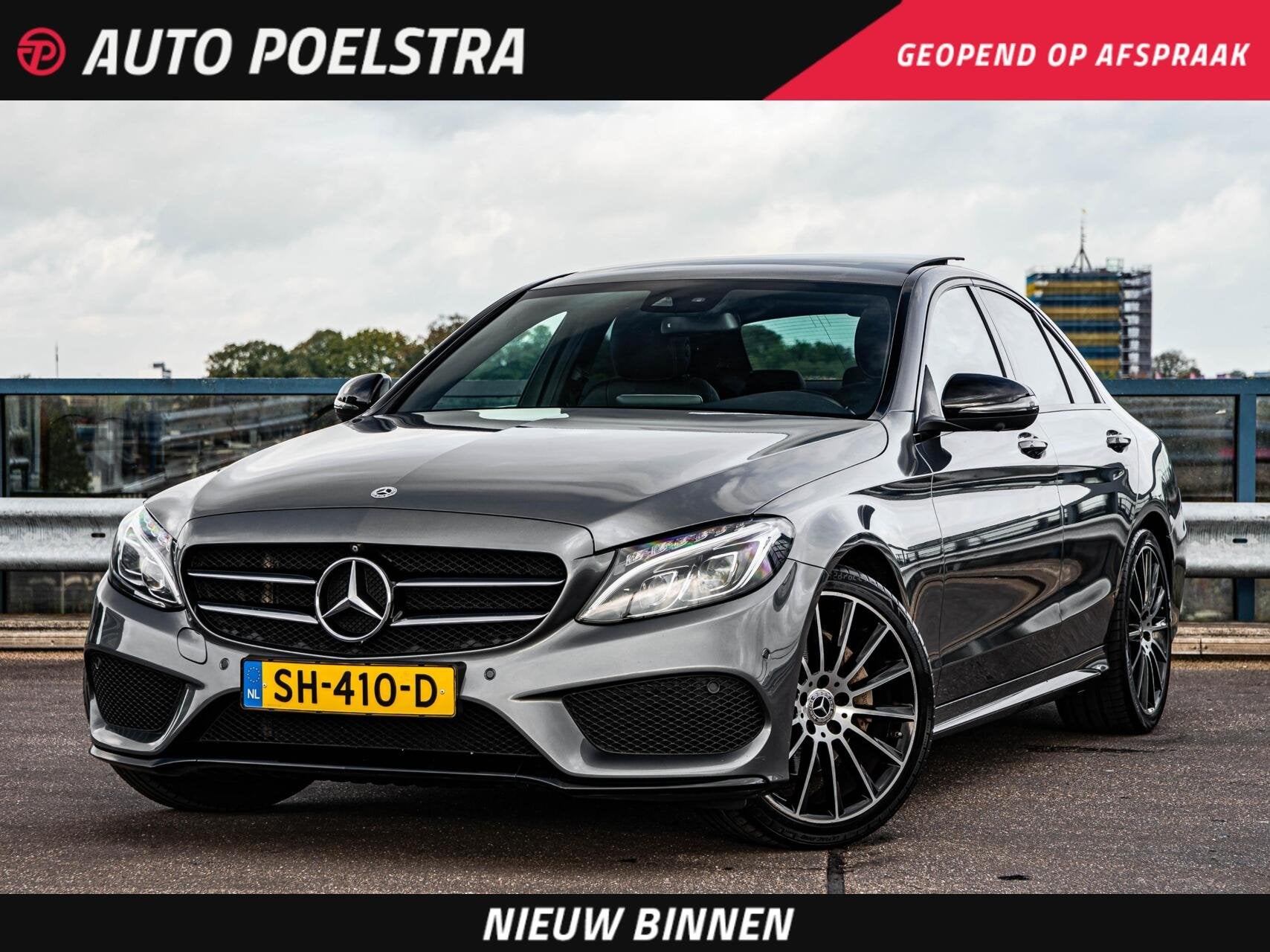 Mercedes-Benz C-klasse 180 AMG Night Edition | Panoramadak |, Auto's, Automaat, Bedrijf, Sedan, Verwarmde buitenspiegels