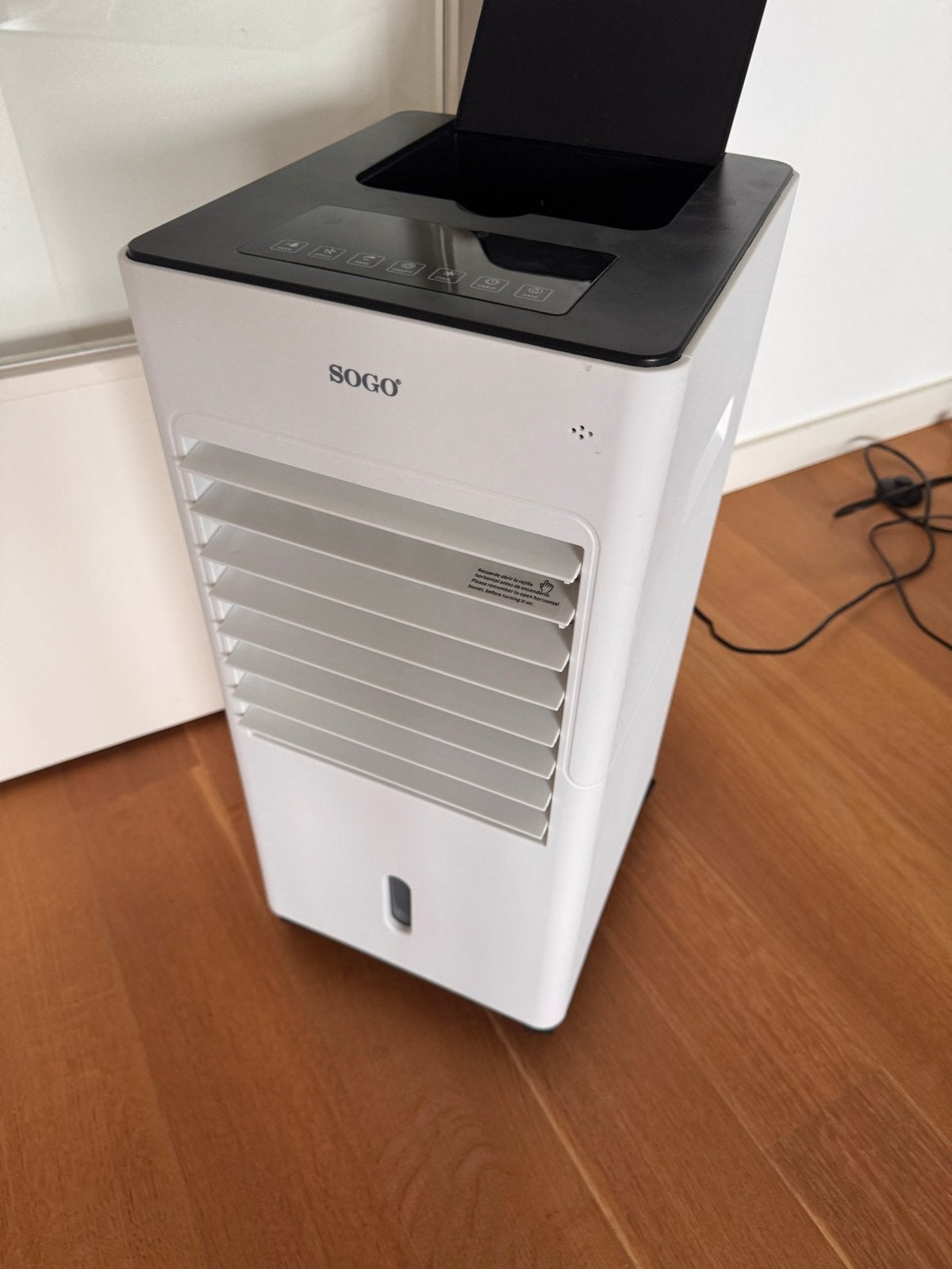 SOGO Air Cooler - Compacte en Efficiënte Luchtkoeler, Ophalen, Minder dan 60 m³, Ventileren, 3 snelheden of meer