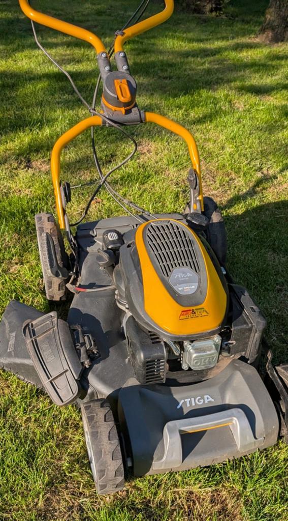 Titel: Stiga Combi 753 SE - Zó Goed Als Nieuw,, Ophalen, Stiga, Zo goed als nieuw, Benzine-grasmaaier