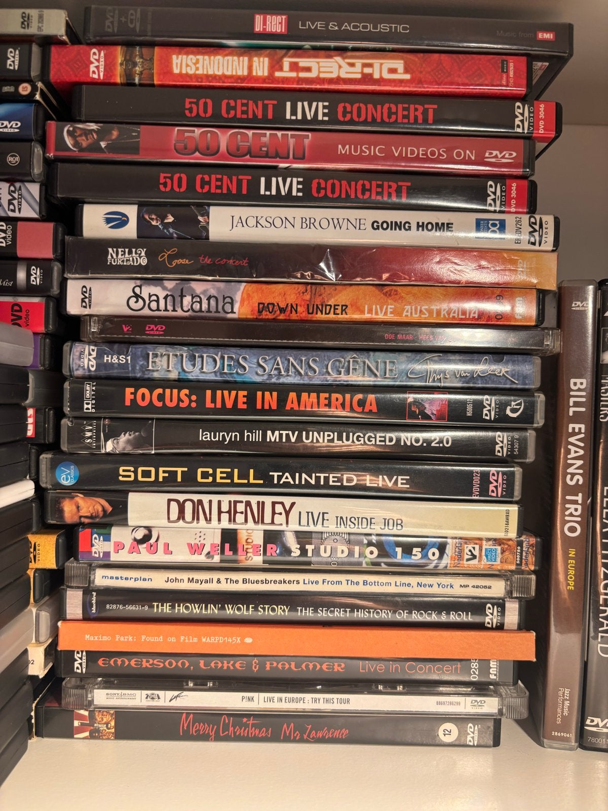 Top muziek dvd collectie ook per stuk E, Alle leeftijden, Nederlands, Ophalen of Verzenden, Concert