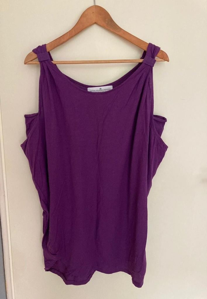 Designers remix collection by charlotte eskildsen top paars, Verzenden, Paars, Zo goed als nieuw, Zonder mouw