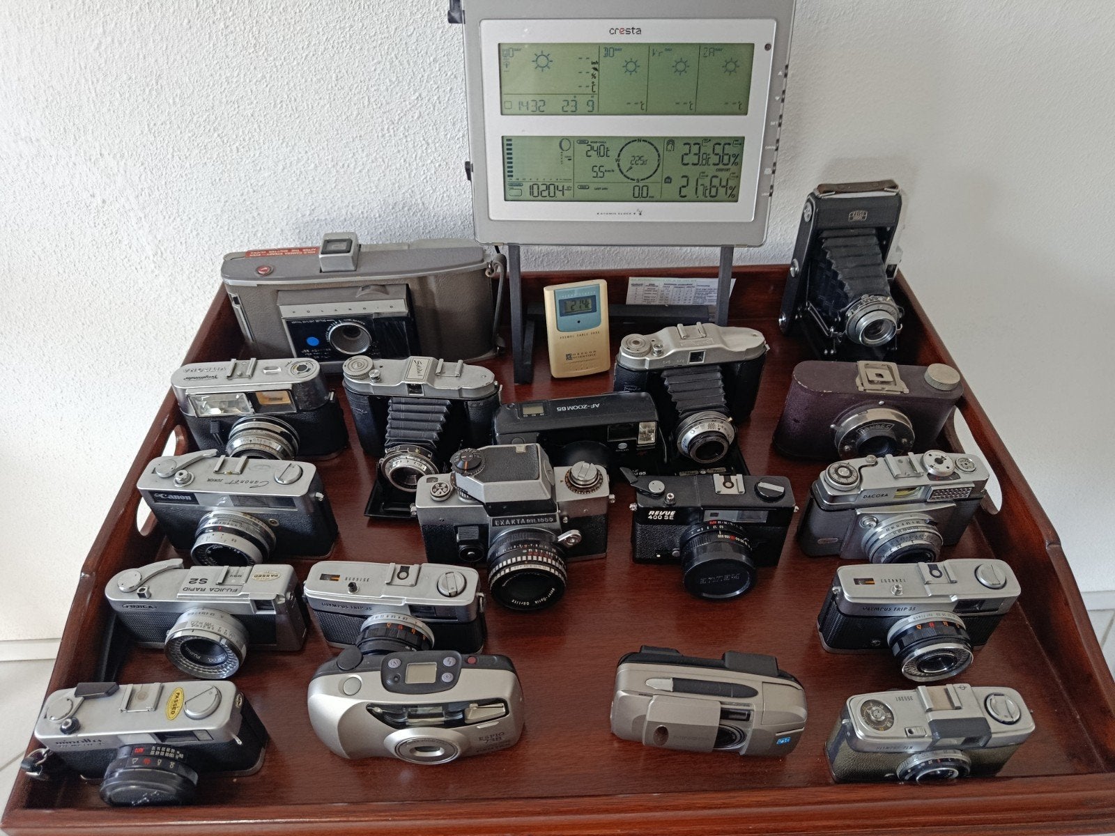 Grote collectie van 19 diverse camera's/fototoestellen, Audio, Tv en Foto, Ophalen of Verzenden, Gebruikt, Compact, Canon