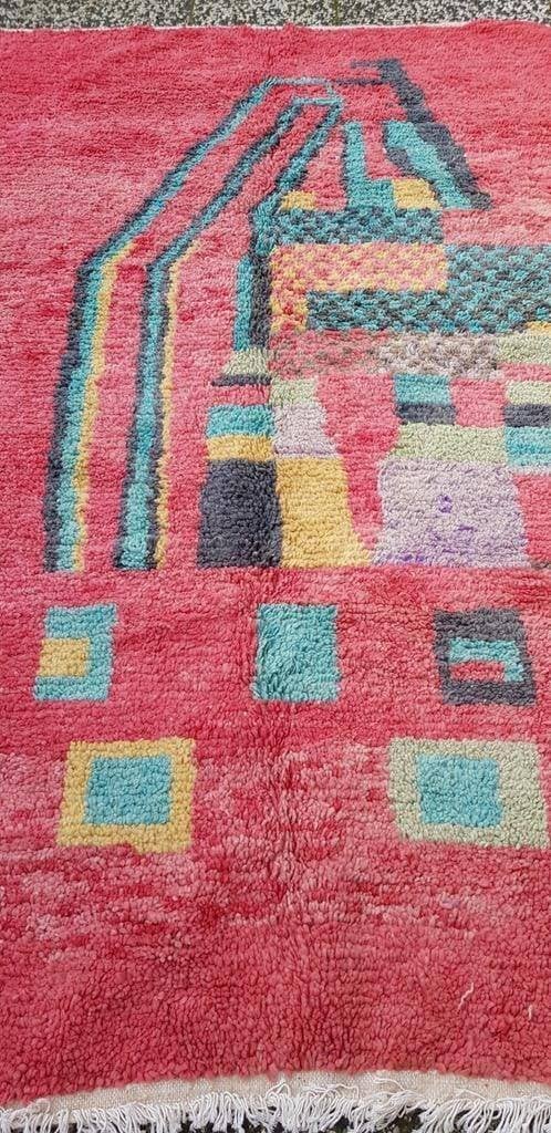 Handgeknoopt Berber kleed wol 245x164cm, 150 tot 200 cm, 200 cm of meer, Ophalen of Verzenden, Zo goed als nieuw