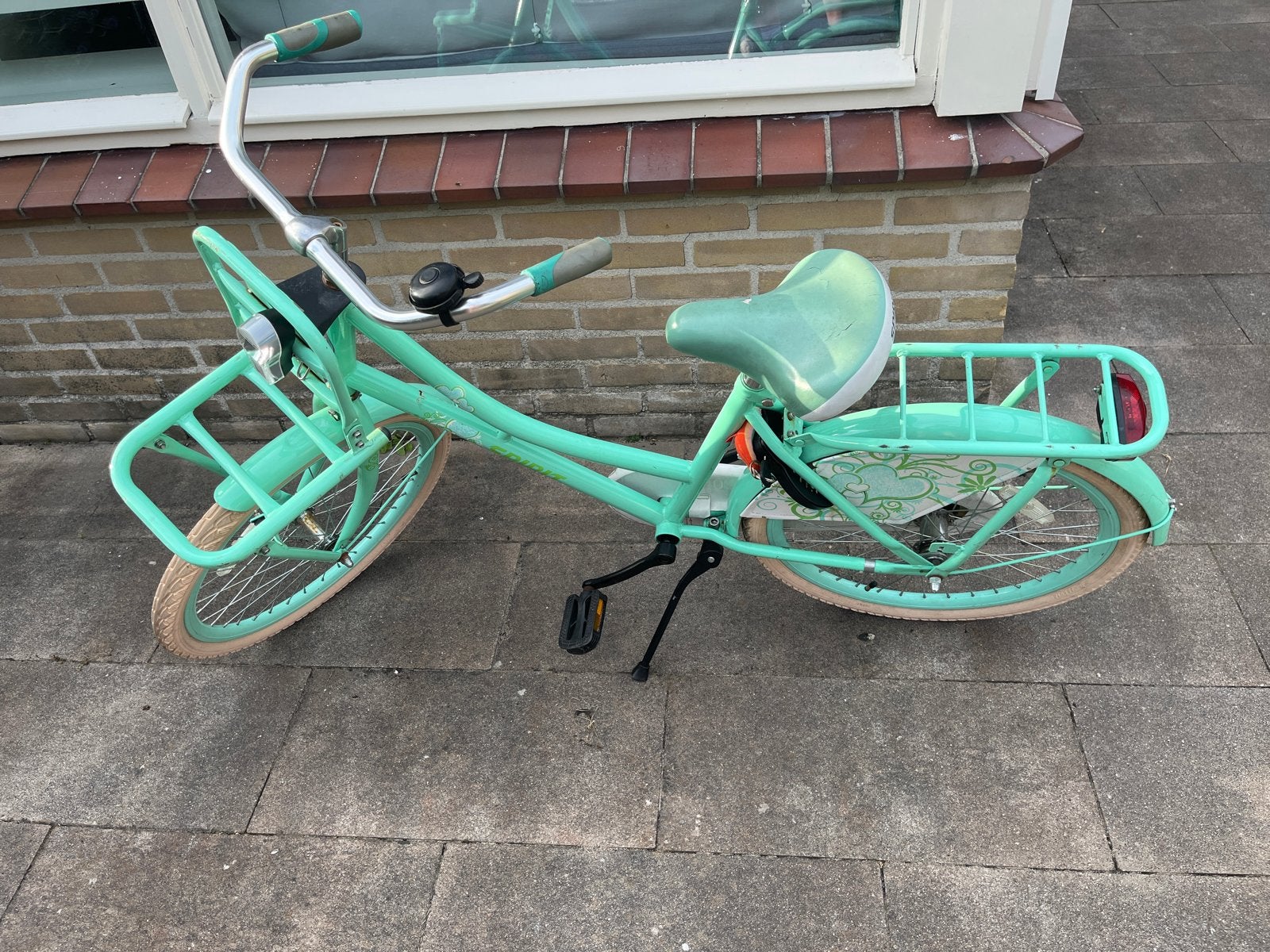 Spirit kinderfiets 22inch - Mintgroen, Ophalen of Verzenden, Gebruikt, Terugtraprem, 20 inch of meer