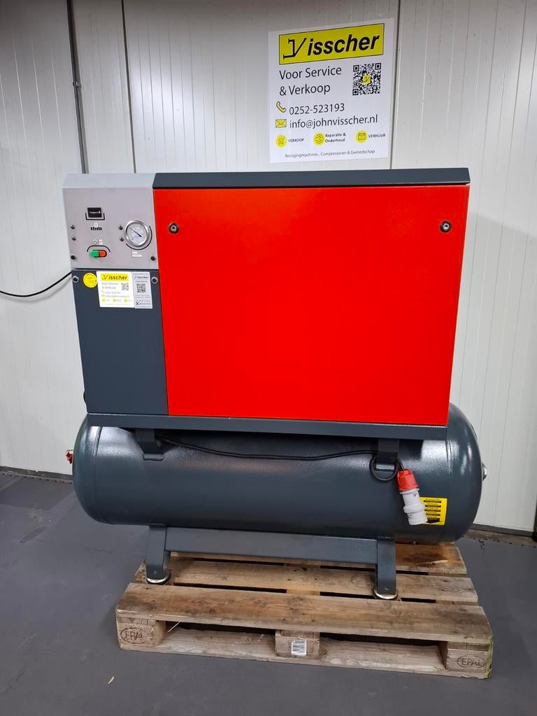 Geluidgedempte PROSIL2 Compressor – 270L | 5,5 pk |, 100 liter of meer, Ophalen of Verzenden, Zo goed als nieuw, Geluidgedempt