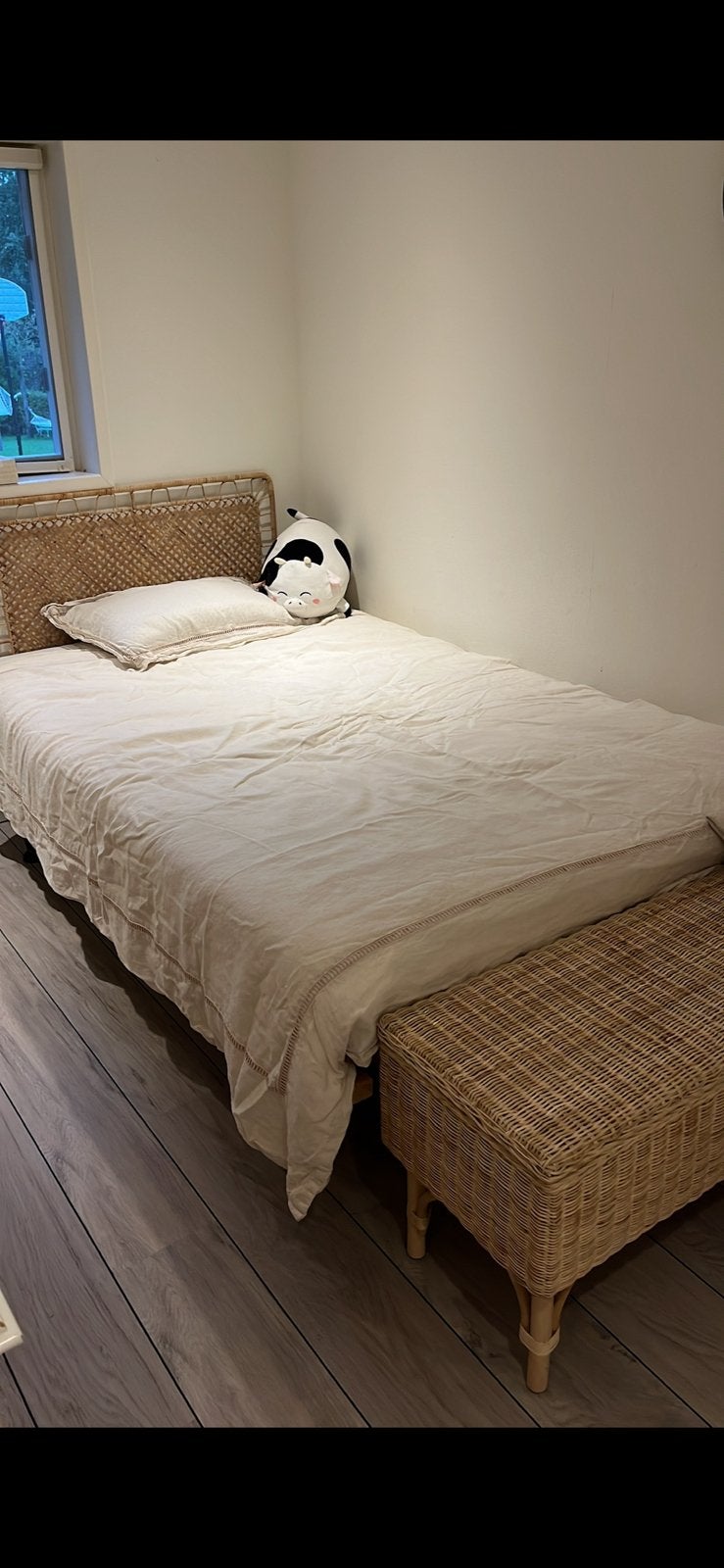 Ikea bed met hoofbord 120x200 (bodo, tolkning), Ophalen, Zo goed als nieuw, Twijfelaar, 120 cm