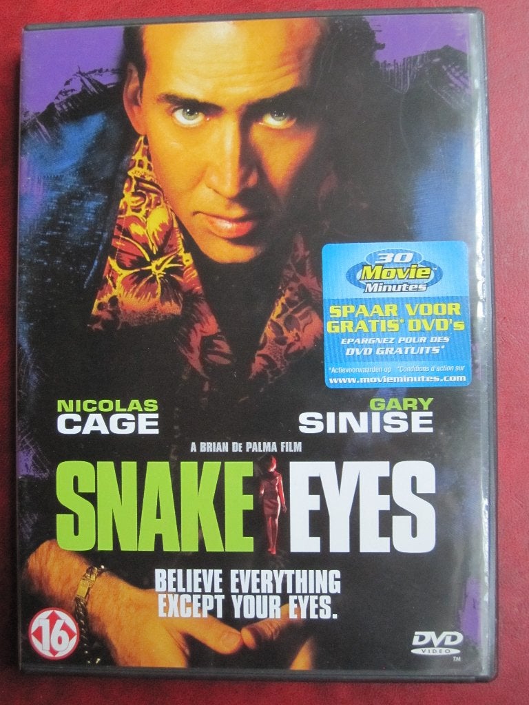 Snake Eyes (1998), Vanaf 16 jaar, Ophalen of Verzenden, Zo goed als nieuw, Actiethriller