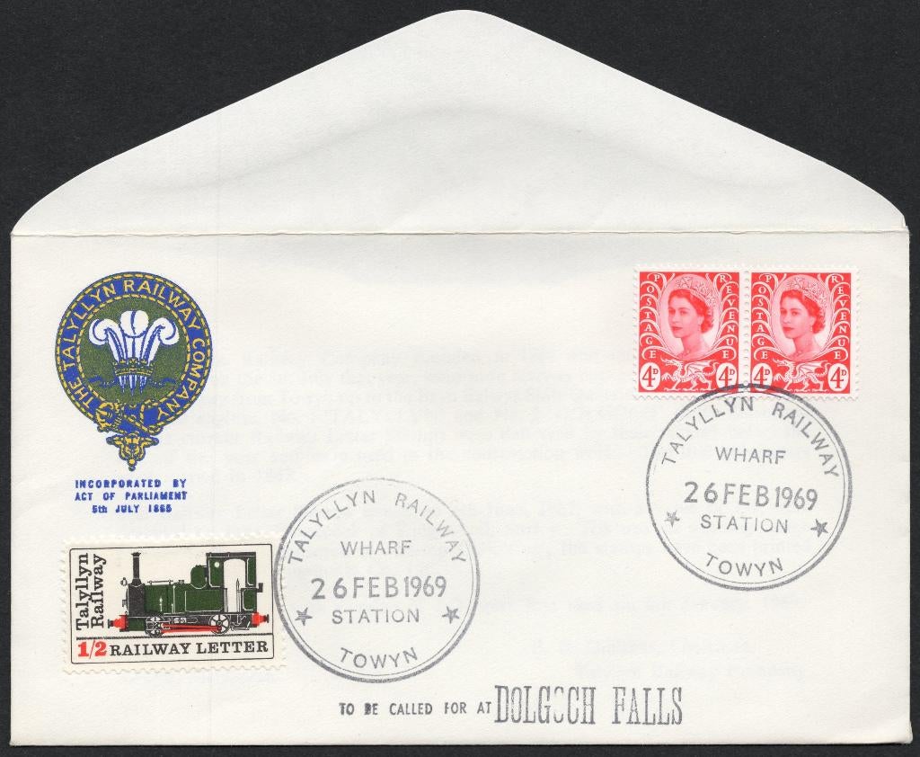 Spoor (13) - Wales - Talyllyn Railway 1969 - Dolgoch Falls, Verzenden, Envelop