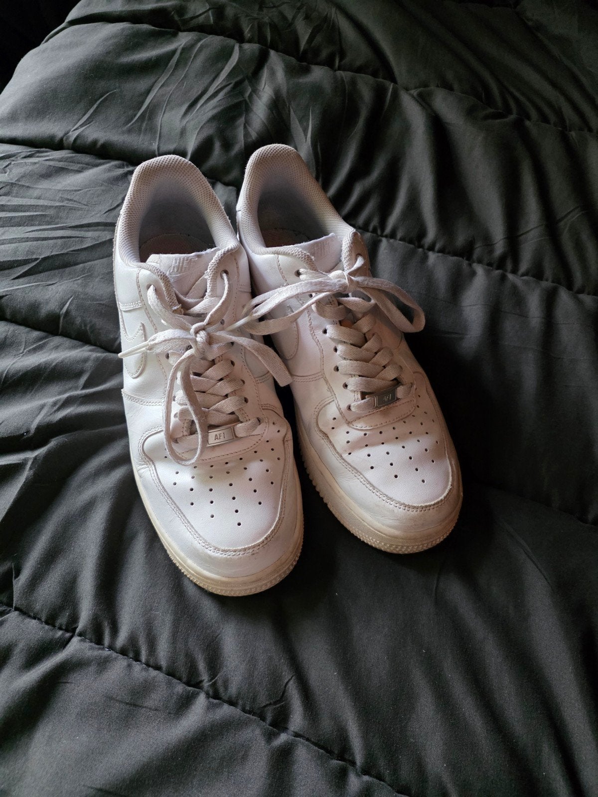 Nike Air Force 1 Low maat 42 - Witte sneakers, Wit, Ophalen of Verzenden, Gedragen, Nike Air Force