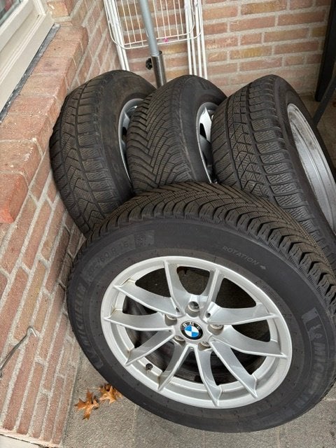 Winterbanden voor BMW F30/31, Ophalen, Gebruikt, 16 inch, Banden en Velgen
