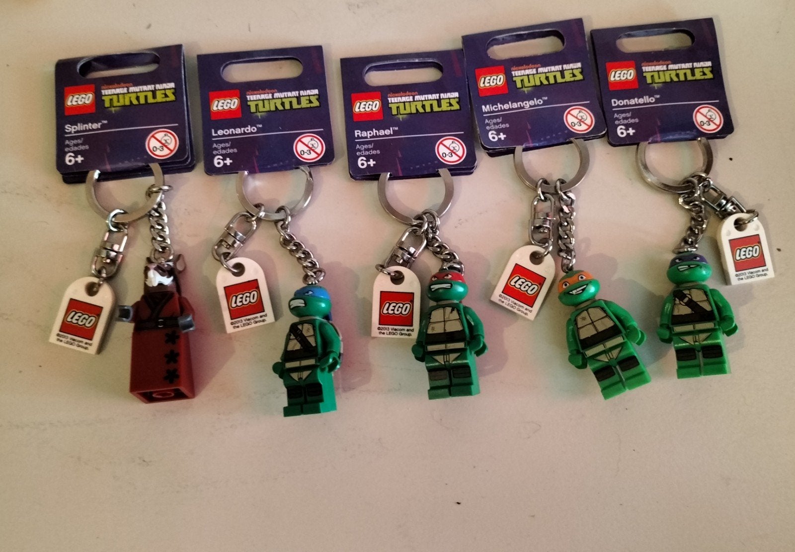 LEGO Teenage Mutant Ninja Turtles Sleutelhangers Set, Kinderen en Baby's, Speelgoed | Duplo en Lego, Ophalen of Verzenden, Nieuw