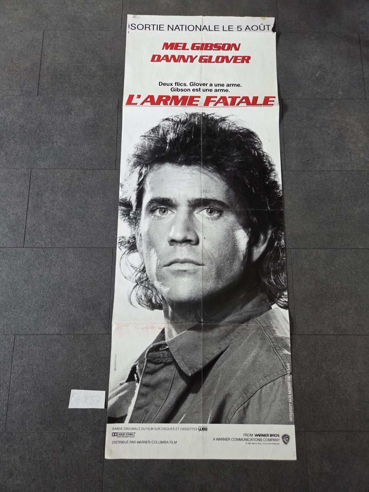 L'Arme Fatale (Lethal Weapon) Franse Filmposter, Ophalen of Verzenden