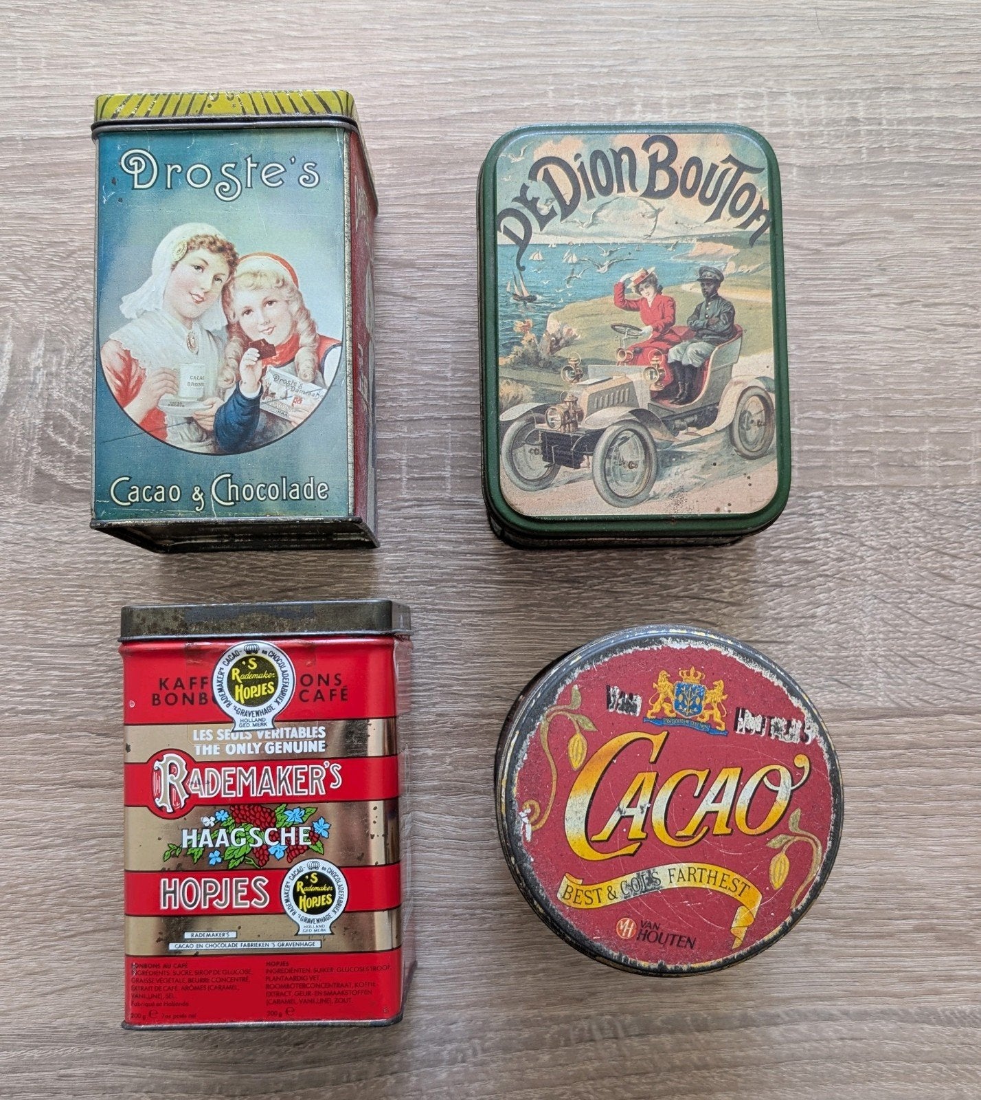 Originele Droste cacao- en snoepblikken, Ophalen of Verzenden, Gebruikt, Overige, Droste