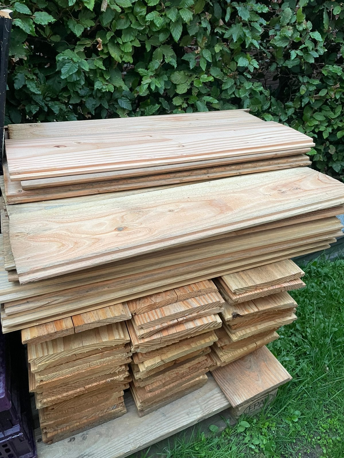 Douglas dakplanken nieuw delen van 75cm, Ophalen, Zo goed als nieuw, 250 cm of meer, Planken