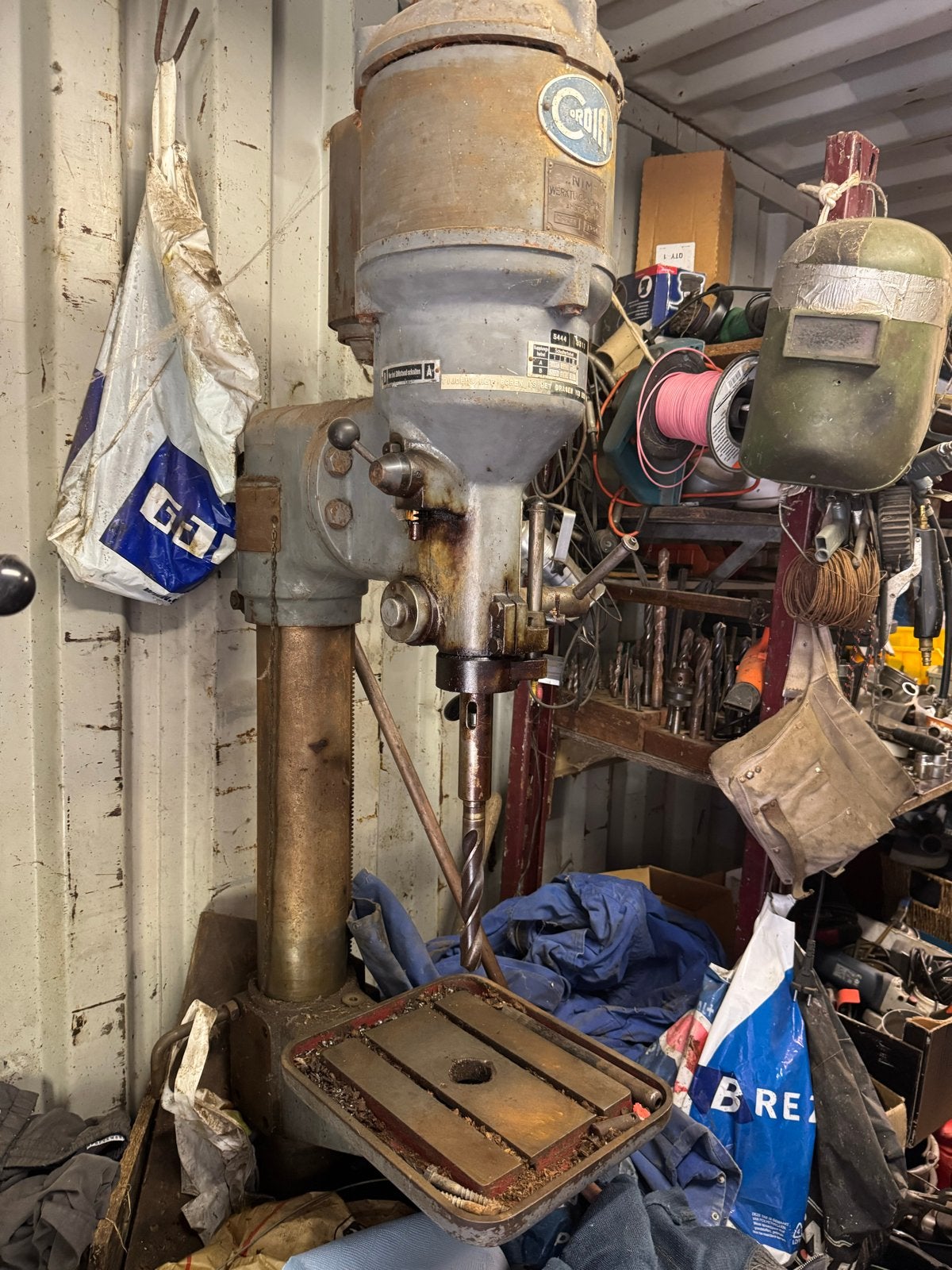 NIM Amsterdam Cordia Kolomboormachine 10-35mm met boren, Ophalen, Gebruikt, 600 watt of meer, Kolomboormachine