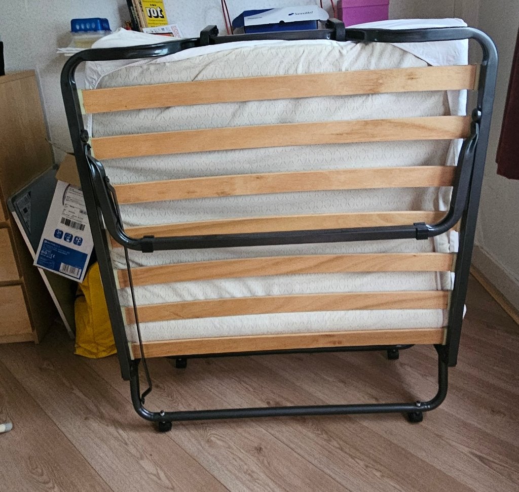 Opklapbed, Ophalen, Gebruikt, 90 cm, Eenpersoons