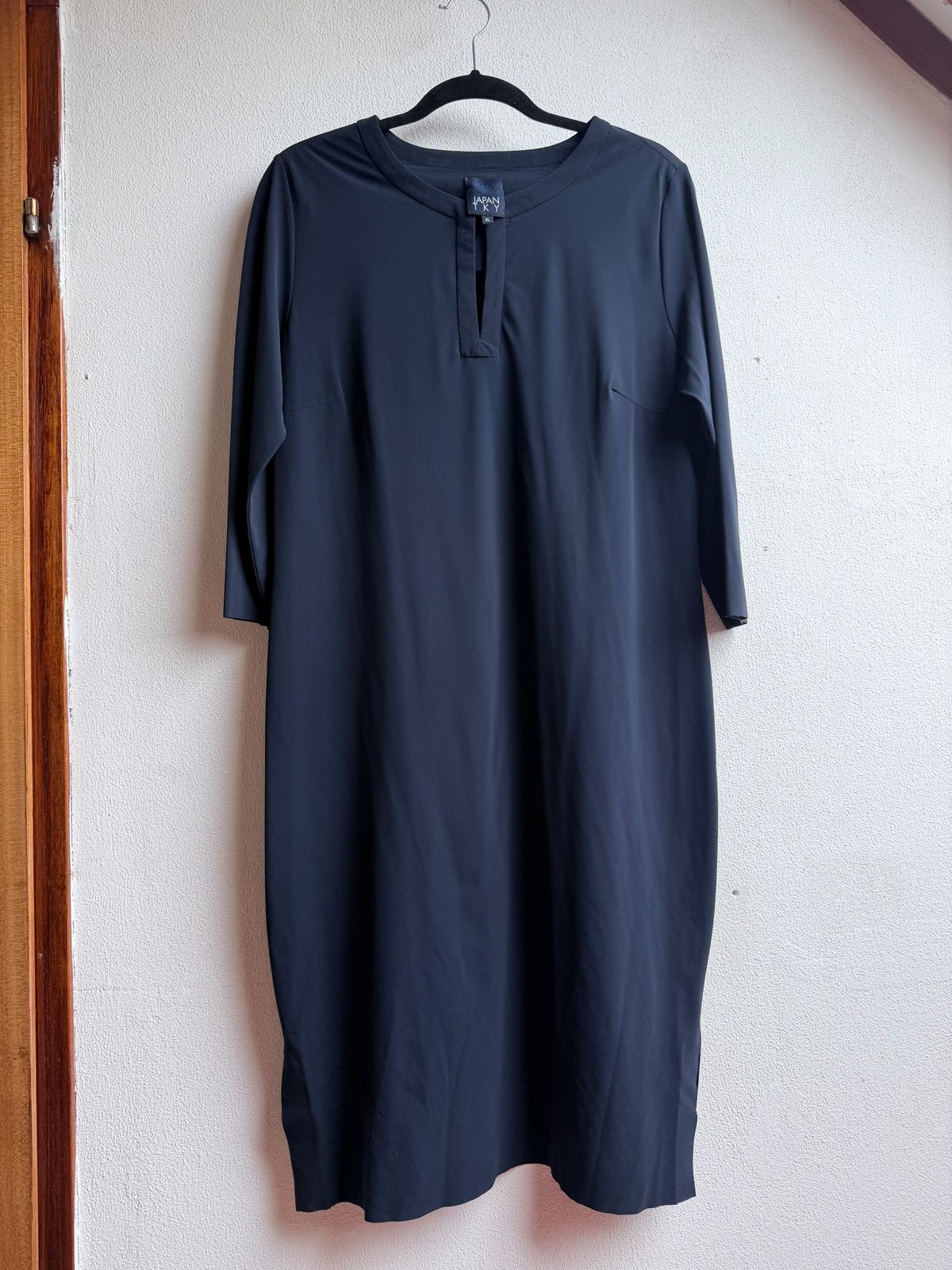 Japan TKY donkerblauwe jurk – Travelstof – Maat XL, Kleding | Dames, Ophalen of Verzenden, Zo goed als nieuw, Maat 46/48 (XL) of groter
