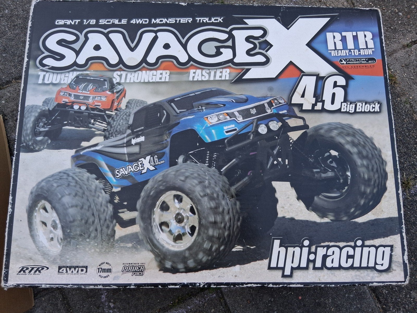 HPI Savage X 4.6 Big Block RC Monster Truck RTR, Gebruikt, Auto offroad, Ophalen of Verzenden, Schaal 1:8