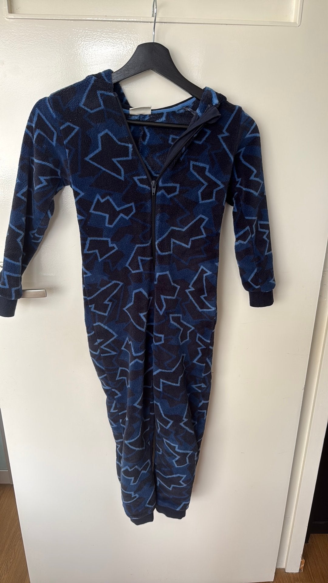 Onesie blauw maat 128, Ophalen of Verzenden, Gebruikt, Jongen of Meisje, Overige typen