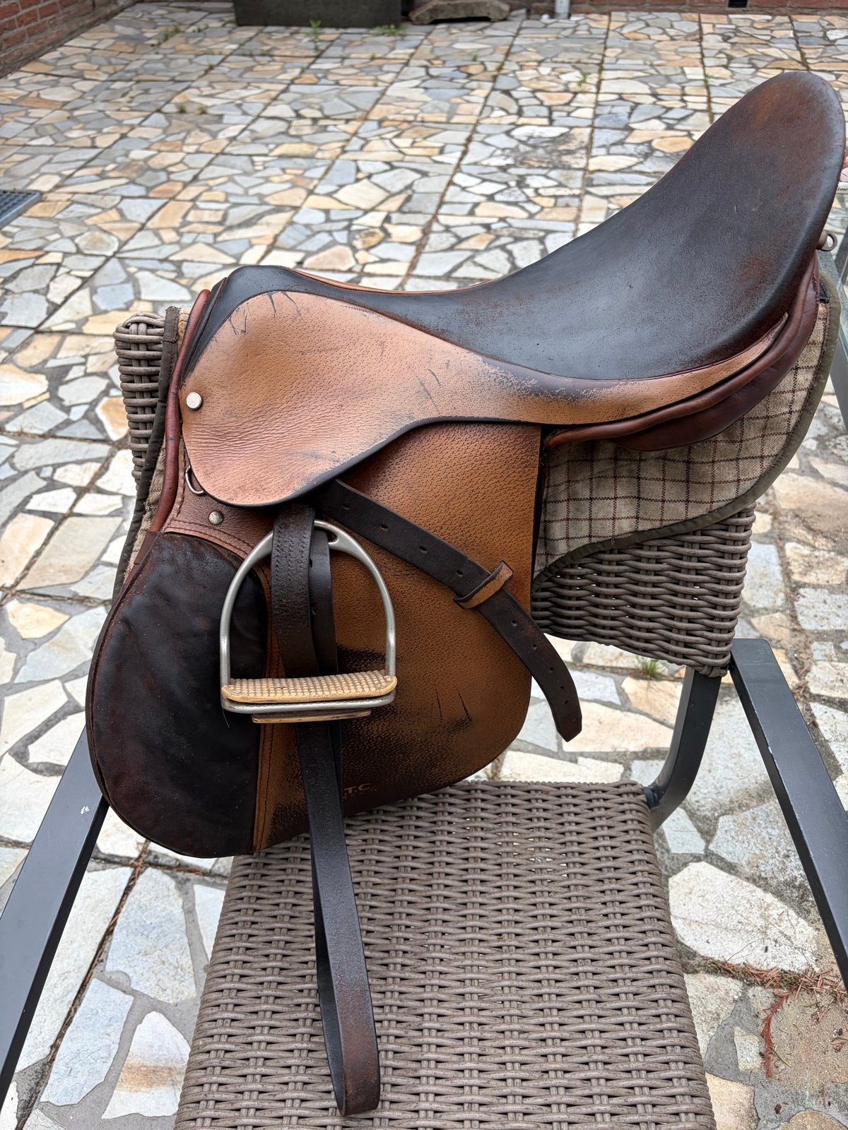 18 inch zadel voor pony of paard te koop, Ophalen, Gebruikt, Dressuur