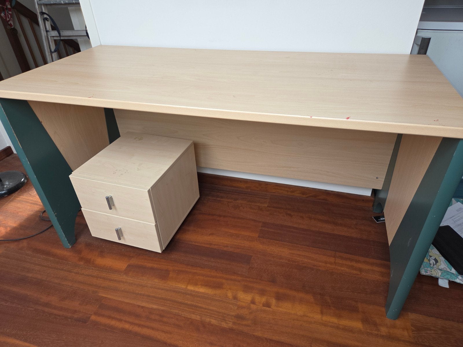 Bureau met ladeblok - 150x67x78.5 cm, Huis en Inrichting, Ophalen, Demontabel, Gebruikt, 150 cm