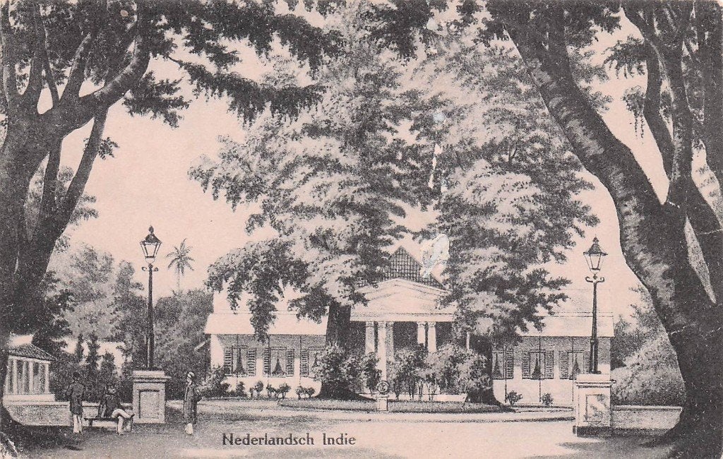 Nederlands Indië - Fraaie kaart No. 28/J R, Ophalen of Verzenden, 1920 tot 1940, Ongelopen, Buiten Europa