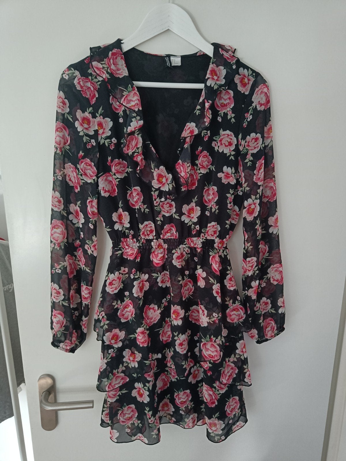 Prachtige (feest) jurk h&m maat 36, Zwart, Ophalen of Verzenden, Zo goed als nieuw, Maat 36 (S)