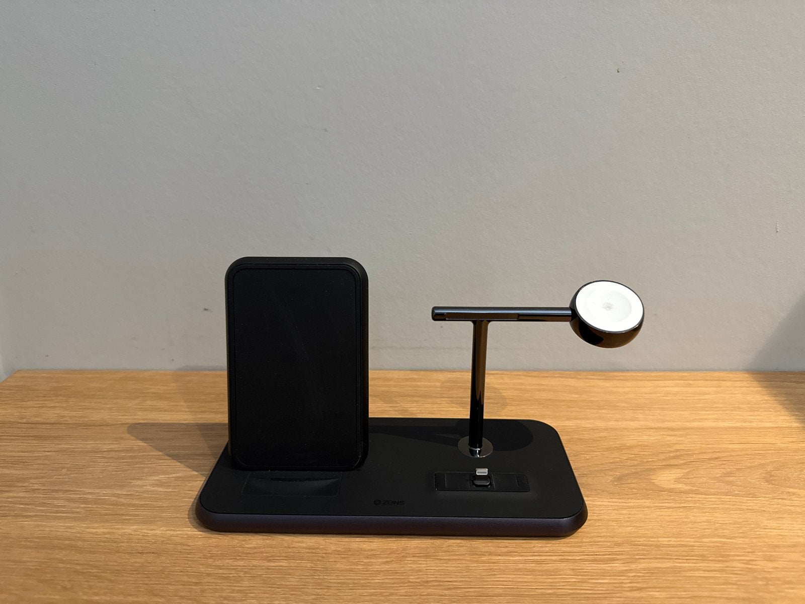 ZENS Stand+Dock+Watch Fast Draadloze Oplader ZEDC07, Zens, Lightning, Draadloze oplader, Ophalen of Verzenden