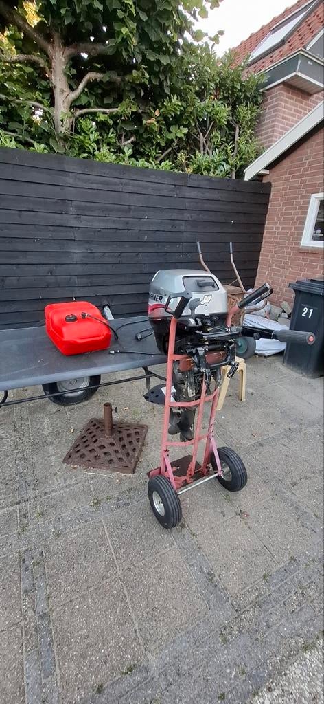 Mariner 15pk 4 takt buitenboordmotor kortstaart, 10 tot 30 pk, Gebruikt, Viertaktmotor, Ophalen of Verzenden