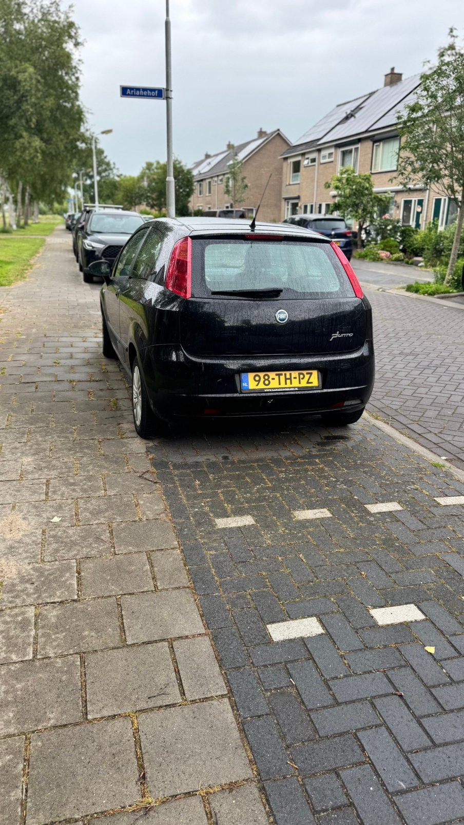 Zwarte Fiat Punto BJ2006 +APK, Voorwielaandrijving, 1995 cc, 2000 kg, 7 stoelen