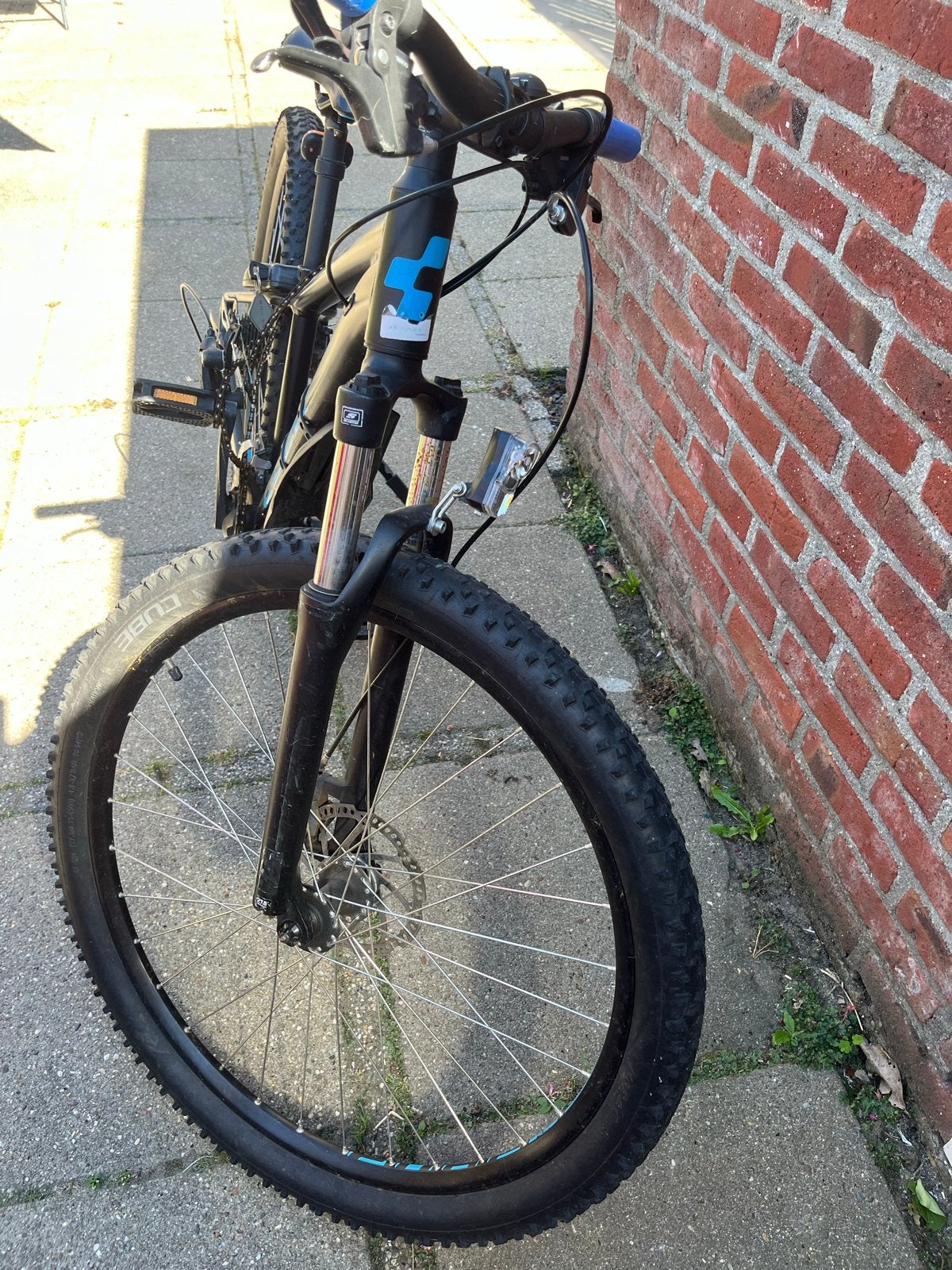 Cube Mountainbike - Zwart/Blauw -OPKNAPPER, Gebruikt, Hardtail, Heren, 49 tot 53 cm