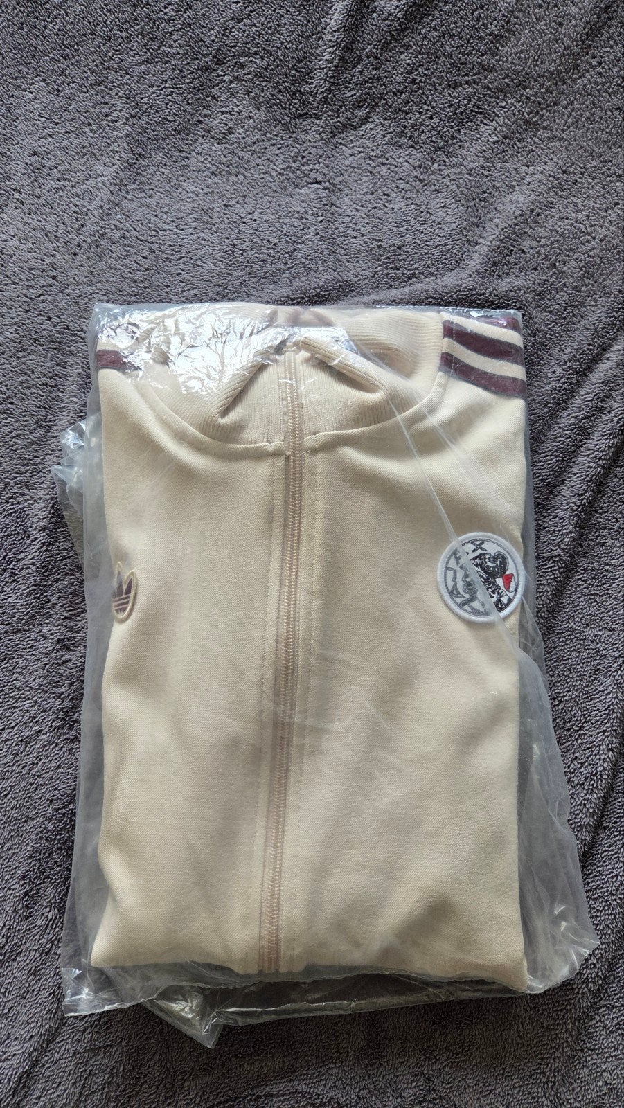 Ajax Originals Icon Tracksuit, Beige, Ophalen of Verzenden, Adidas, Algemeen