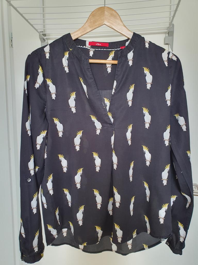 Tuniek/blouse maat 36, Zwart, Ophalen of Verzenden, Zo goed als nieuw, S.Oliver