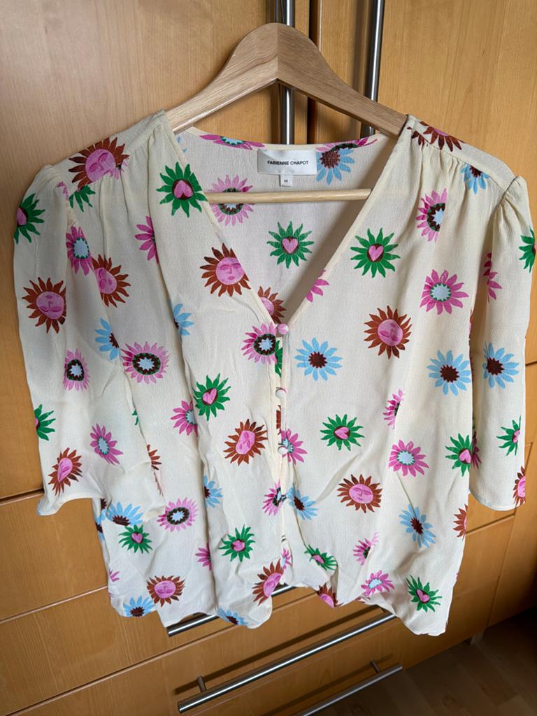 Fabienne Chapot blouse met bloemenprint, maat 42, Kleding | Dames, Tops, Zo goed als nieuw, Ophalen of Verzenden
